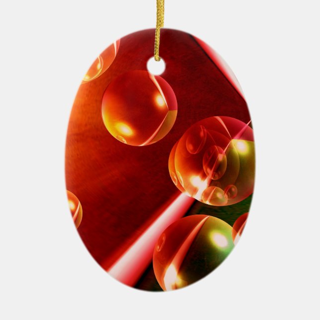 Contemporary Abstract Artwork by Serdar Hizli Ceramic Ornament (Front)