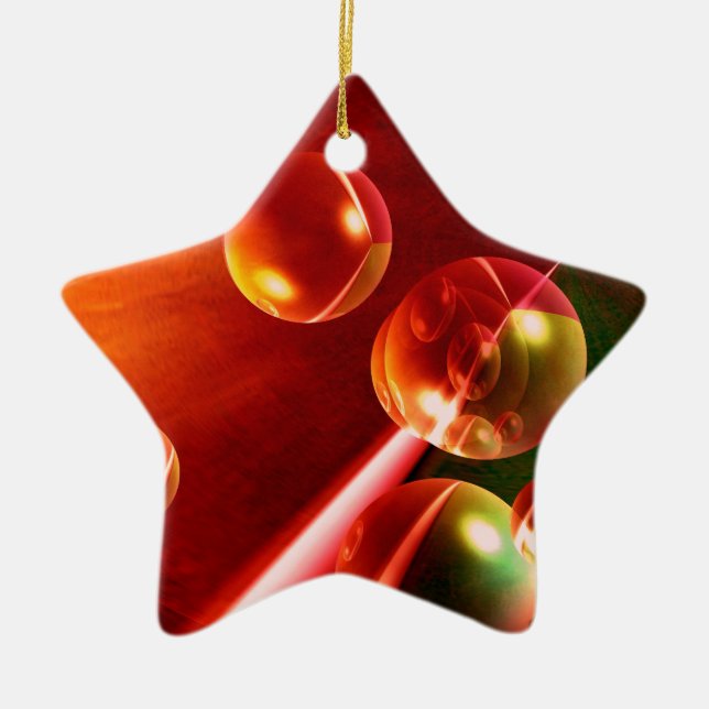 Contemporary Abstract Artwork by Serdar Hizli Ceramic Ornament (Front)