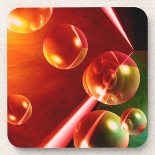 Contemporary Abstract Artwork by Serdar Hizli Coaster