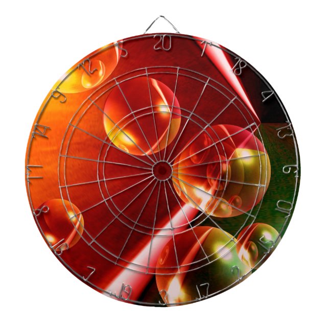Contemporary Abstract Artwork by Serdar Hizli Dartboard (Front)