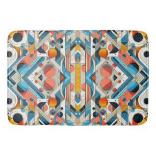 Contemporary Abstract Design Bath Mat