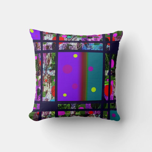 Contemporary Abstract   Design Throw Pillow (Front)