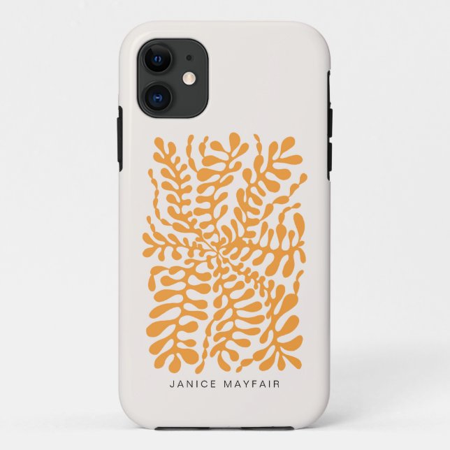 Contemporary Abstract Geometric Pattern Modern Art Case-Mate iPhone Case (Back)