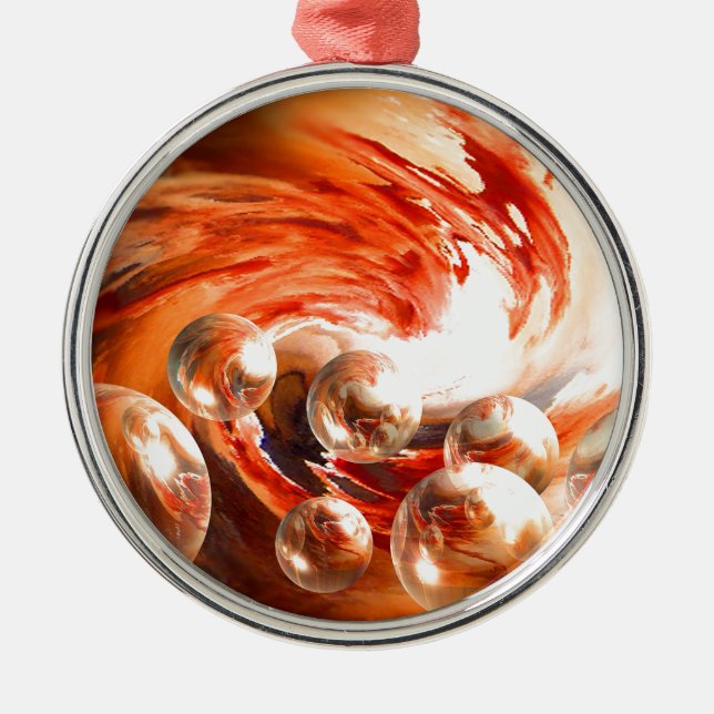 Contemporary Abstract Metal Ornament (Front)