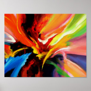 Contemporary Abstract Painting Poster
