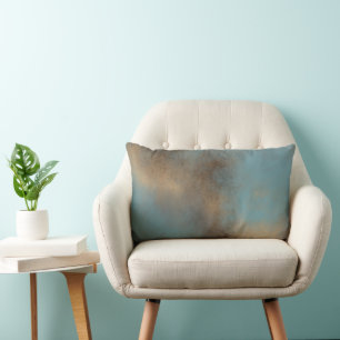 Contemporary Abstract Peaceful Tranquil Palette Lumbar Pillow