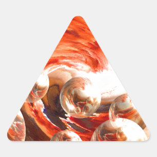 Contemporary Abstract Triangle Sticker