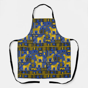 Contemporary African Leopards Apron