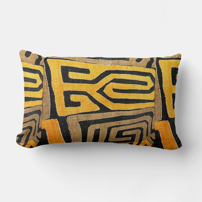 Contemporary African Lumbar Pillow (Front)