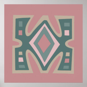 Contemporary African Modern Abstract art Poster