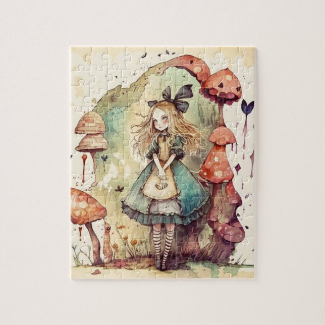 Contemporary Alice in Wonderland Puzzle (Vertical)