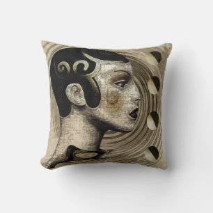 Contemporary:  Art Deco/Art Nouveau Style Throw Pillow