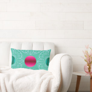 Contemporary Art Deco–Inspired  Lumbar Pillow