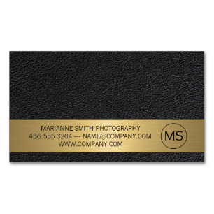 Contemporary Art   Photographer   Leather Magnetic Business Card