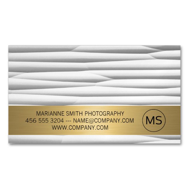 Contemporary Art | Photographer Magnetic Business Card (Front)
