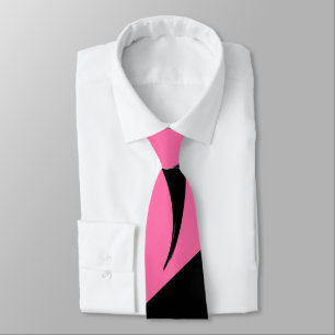 Contemporary Art Pink / Black Tie