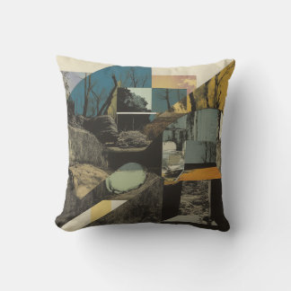 contemporary art throw pillow