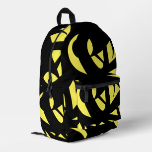 Contemporary Art Yellow / Black Drawstring Bag