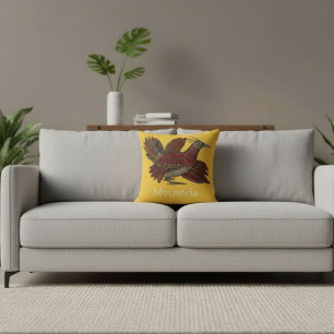 Contemporary artistic  stylish for her throw pillow
