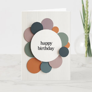 Contemporary Birthday Bloom Card
