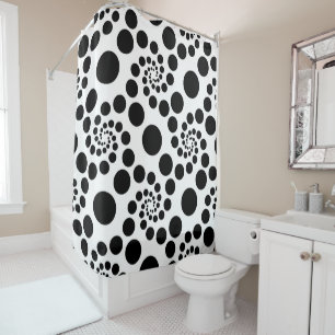 Contemporary Black Circles And Dots