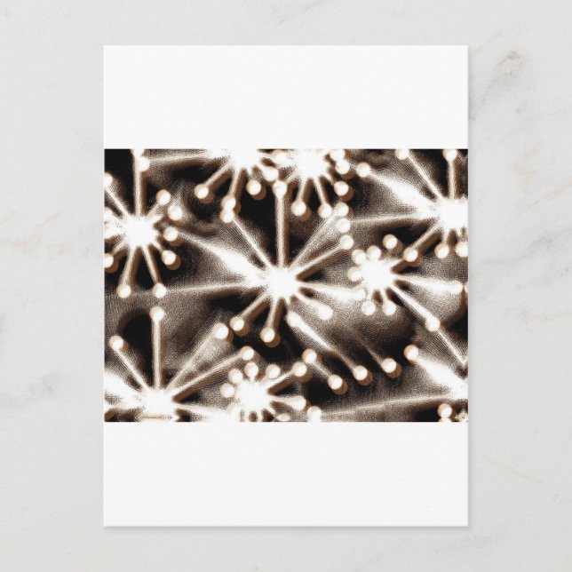 Contemporary Black & White Art Postcard (Front)