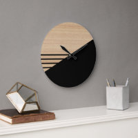 Contemporary Block Stripes Pattern On Faux Wooden