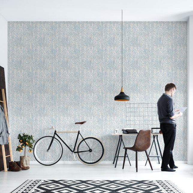 Contemporary Botanical Leaves Wallpaper (Living Room)