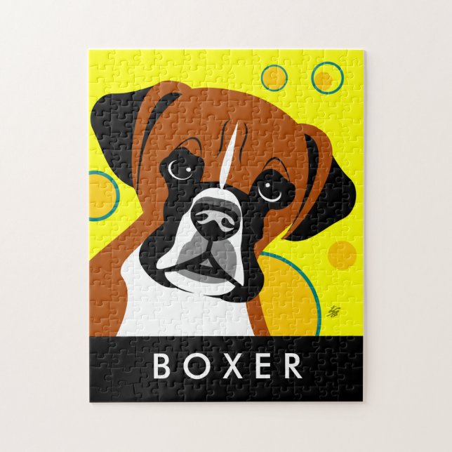 Contemporary Boxer Dog Jigsaw Puzzles (Vertical)