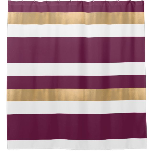 Contemporary Burgundy White and Gold  (Front)
