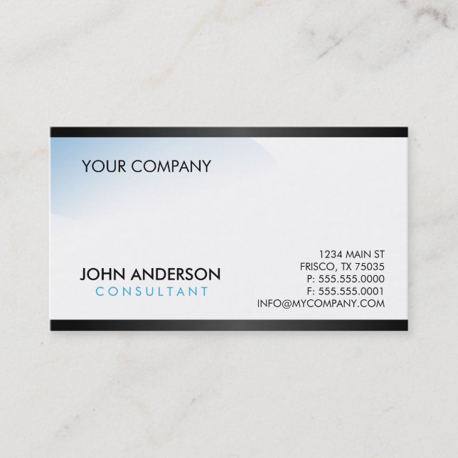 Contemporary Business Card (Front)