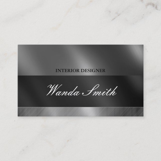 Contemporary Business Card Two Sides (Front)