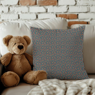 Contemporary butterfly pattern decor grey throw pillow