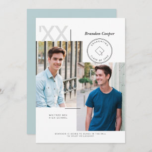 Contemporary Cap Graduation Announcement