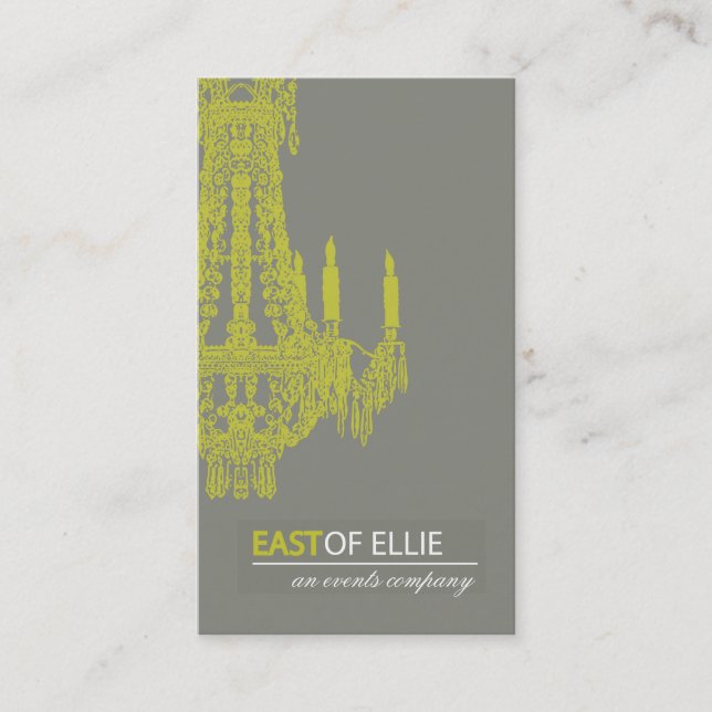 Contemporary Chandelier Business Card (Front)