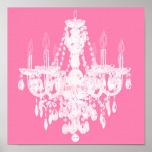 Contemporary Chandelier Silhouette Art - Print #1