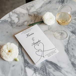 Contemporary Charm: Elegant & Minimal Wedding Invitation