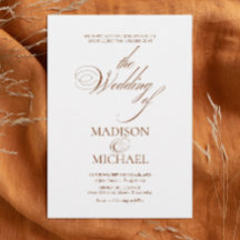 Contemporary Chic Boho Brown Fall Wedding