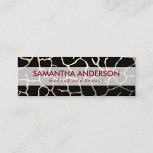 Contemporary Chic Pattern Mini Business Card