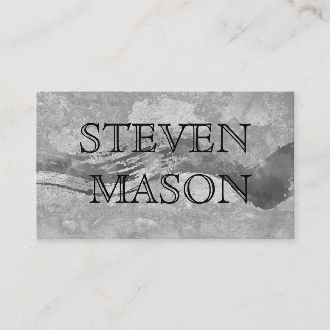 Contemporary Chic Texture Business Card (Front)