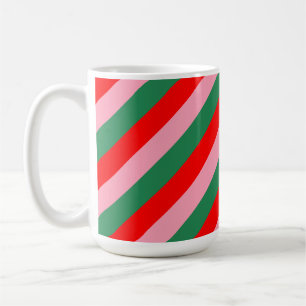 Contemporary Christmas Candy Stripes  Coffee Mug