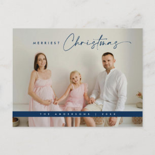  Contemporary Christmas Greeting, Family Photo Postcard