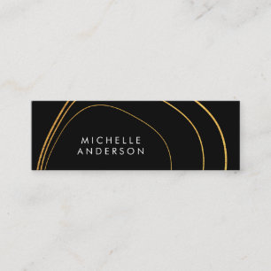 Contemporary Circular Pattern Mini Business Card