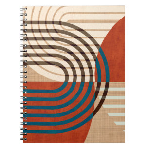 Contemporary collage wall art retro prints set. Fo Notebook