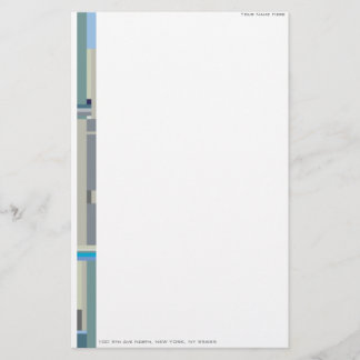 Contemporary Colour Field Personalizable Stationar Stationery