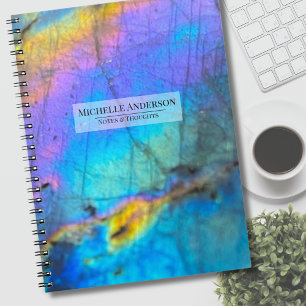 Contemporary Colourful Agate Modern Notebook