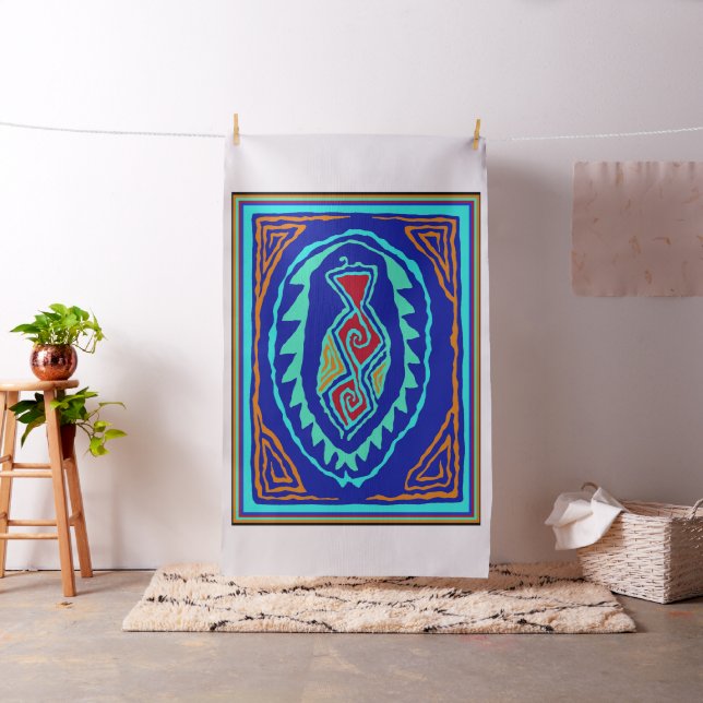 Contemporary Colourful Fish Fabric (In Situ)