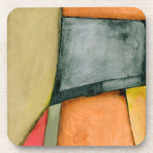 Contemporary Colourful Geometric Shapes Coaster