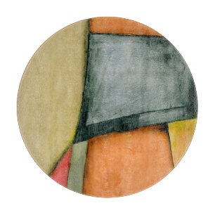 Contemporary Colourful Geometric Shapes Cutting Board