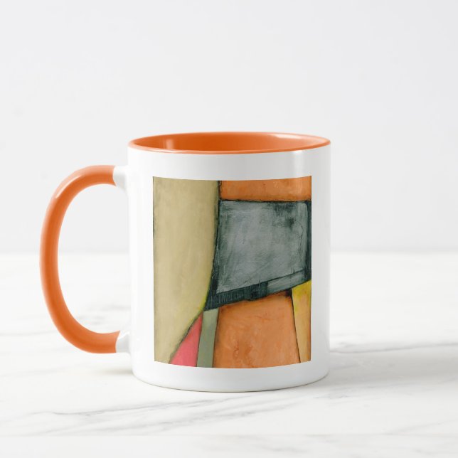 Contemporary Colourful Geometric Shapes Mug (Left)